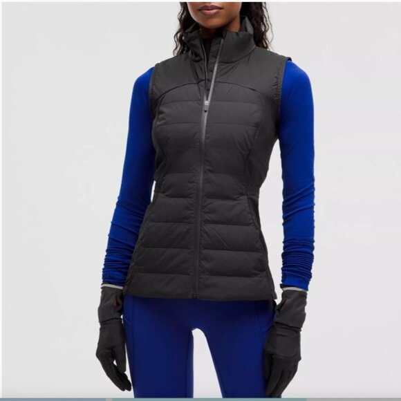 Lululemon Down for it All Vest Small Zip Front Black Guggenheim Snowbird Utah - Picture 1 of 14
